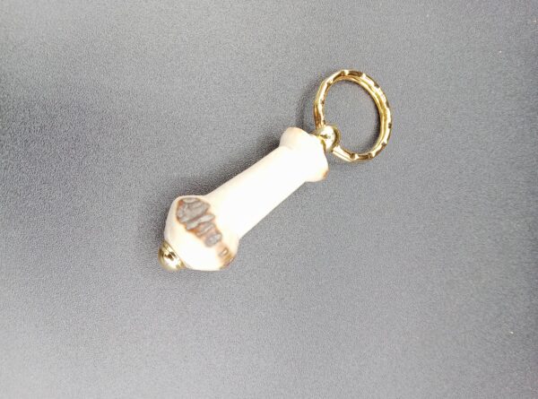 porte clef en bois de cerf
